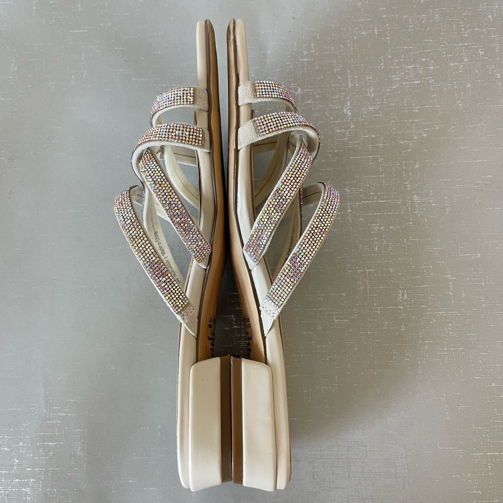 Naturalizer Rhynestones Strappy Sandal 8 M Sparkle Party Cocktail Prom Shoes