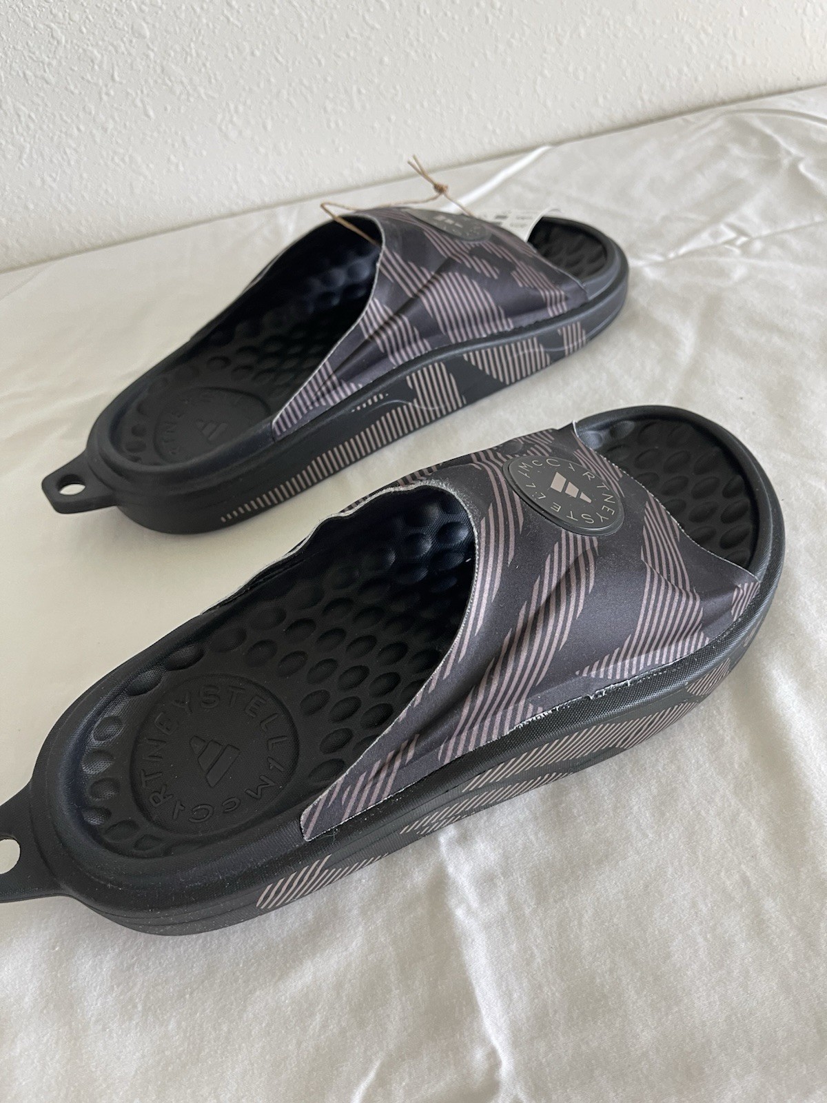 Adidas Stella McCartney Slide Shoes Slippers Core Black (if6066) Size 8 Womens
