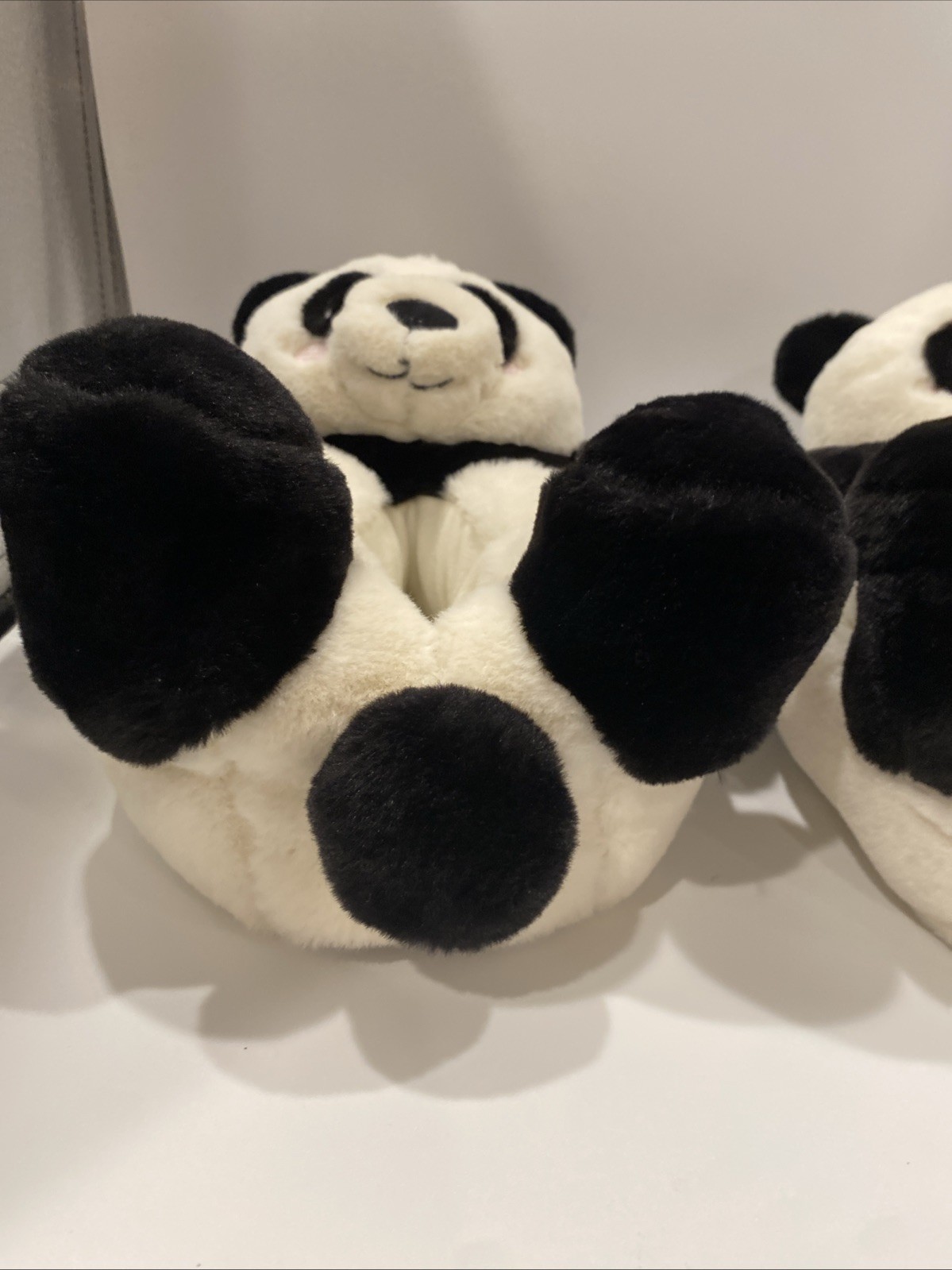 Panda Bear Plush Slippers Woman’s Size L