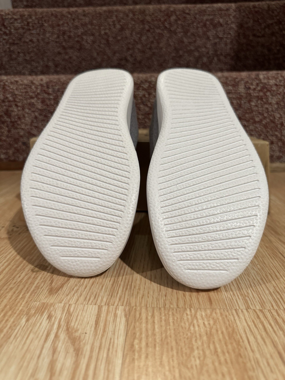 Allbirds Tree Loungers Gray/White Mesh Slip-On Comfort Shoes Women’s US 8 EU 38