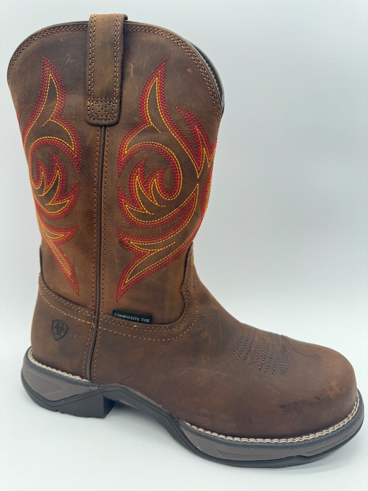 Semi new AriatAnthem Round Toe Composite Toe Work Boot Women’s in BROWN SZ 8 B