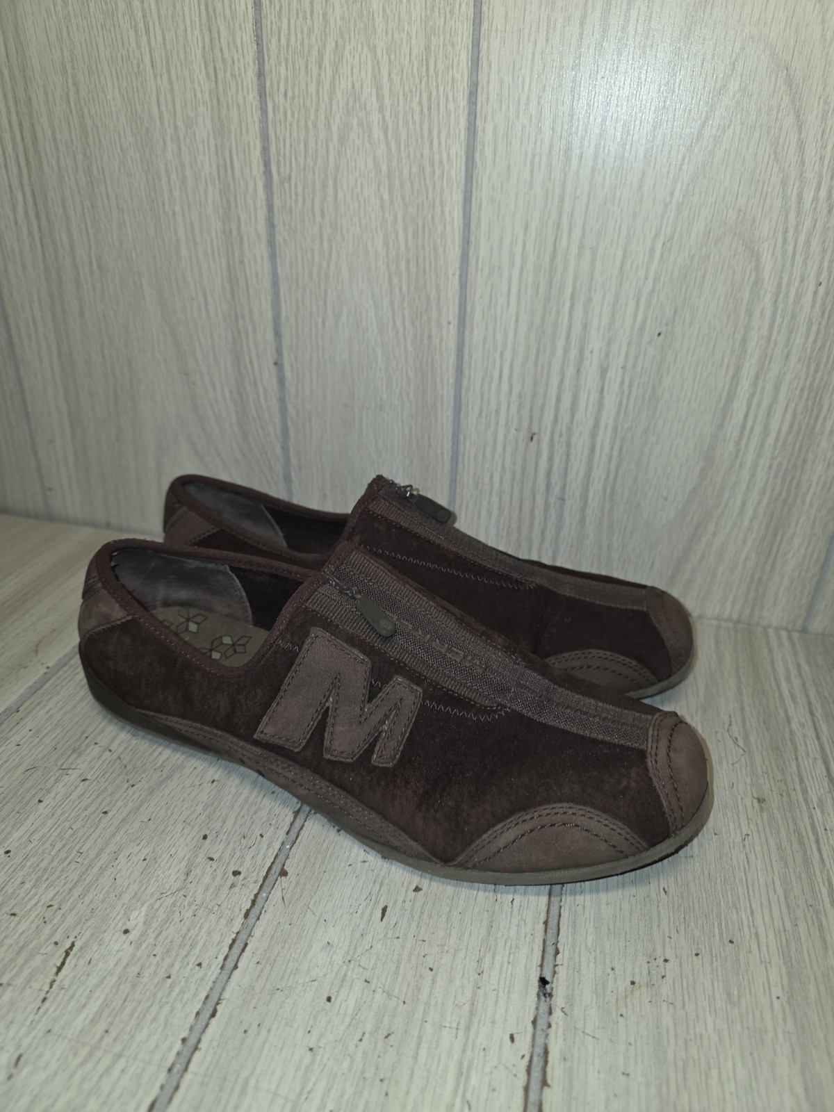 MERRELL Arabesque Brown Zip Front Comfort Sneaker Sport Shoes Women’s Size 10