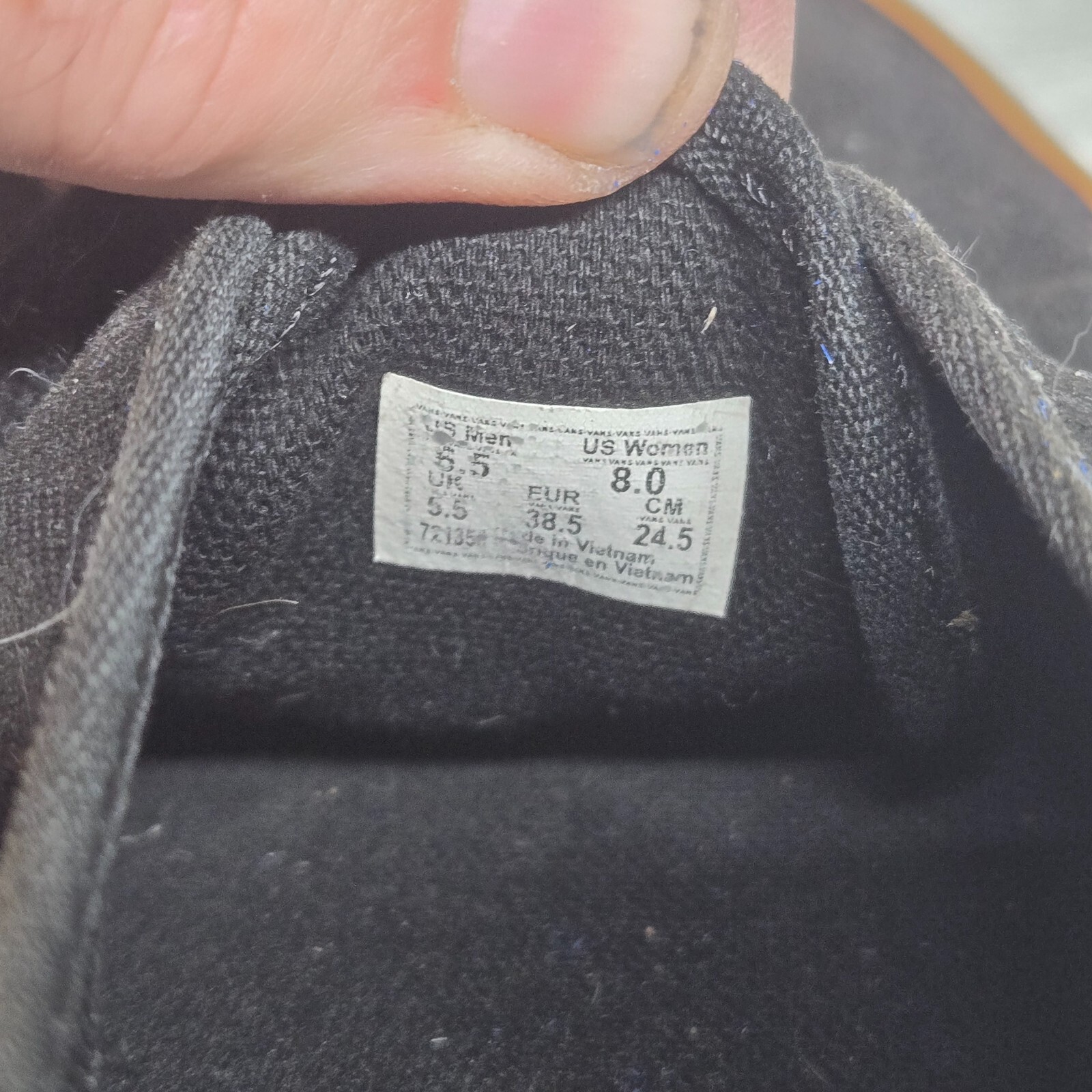 VANS Authentic Unisex Adults Sneakers Black Brown US Women’s 8 – Men’s 6.5
