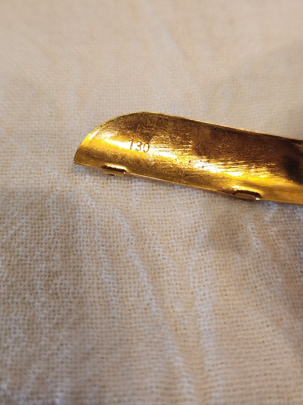 Vintage Semi-Round Boot Tips Shinny Gold New In Box Never Put On