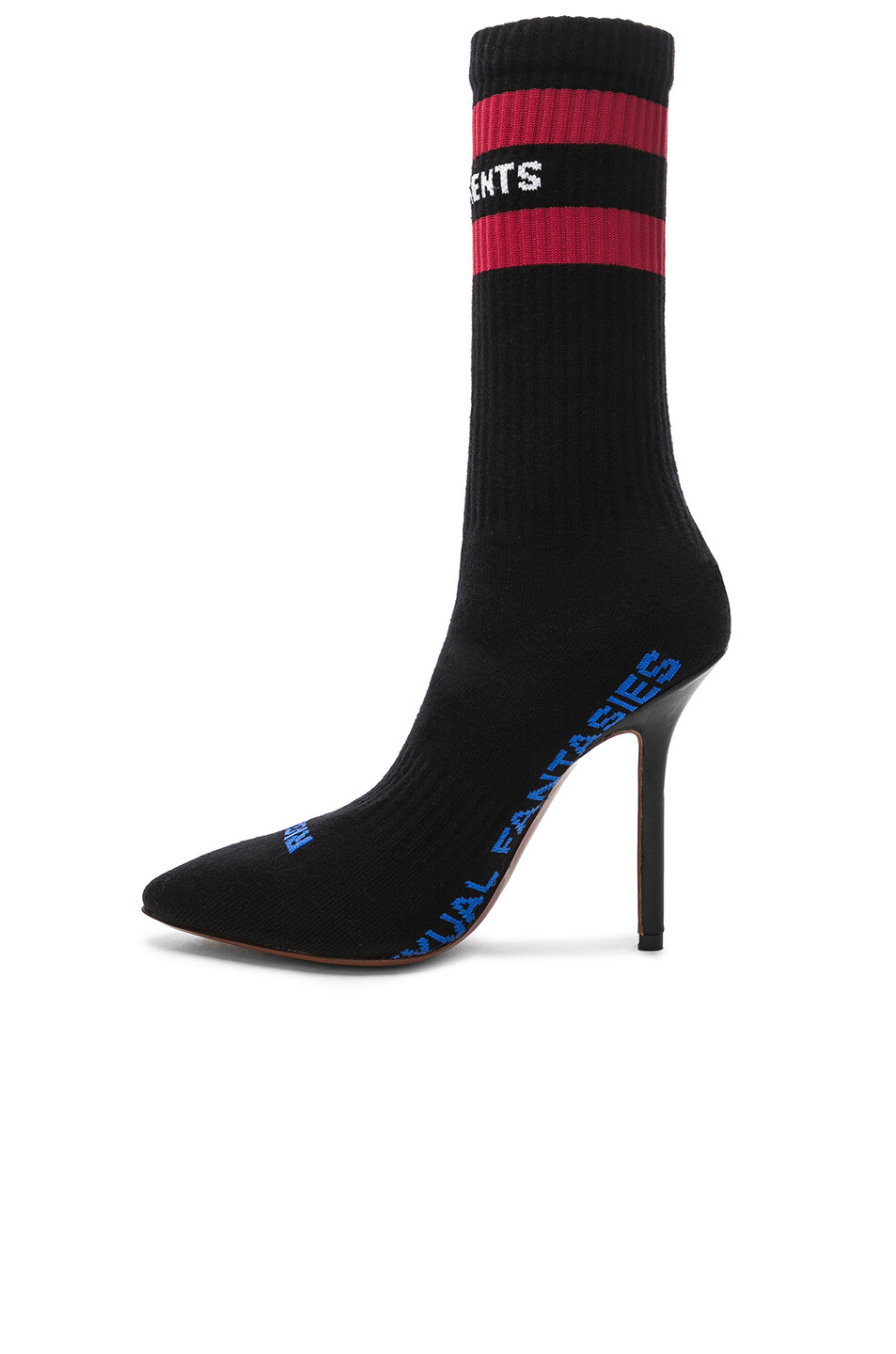Vetements Black Knit Sock Stiletto Pumps sz US 6 / IT 36 $985 ~ FLAWLESS, NEW ~
