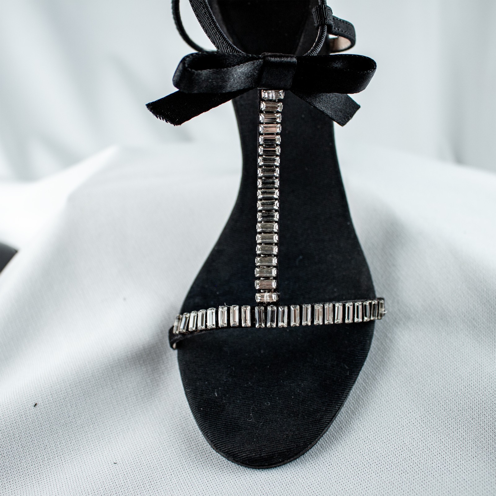 VERO CUOIO Vibram Black Silver Reflector Slingback Dress Shoes Size 7, Euro 36.5