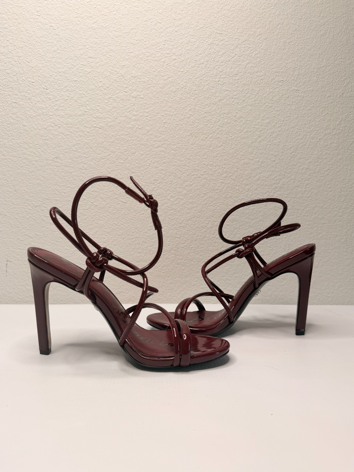 SAM EDELMAN Isadora In French Merlot Faux Leather
