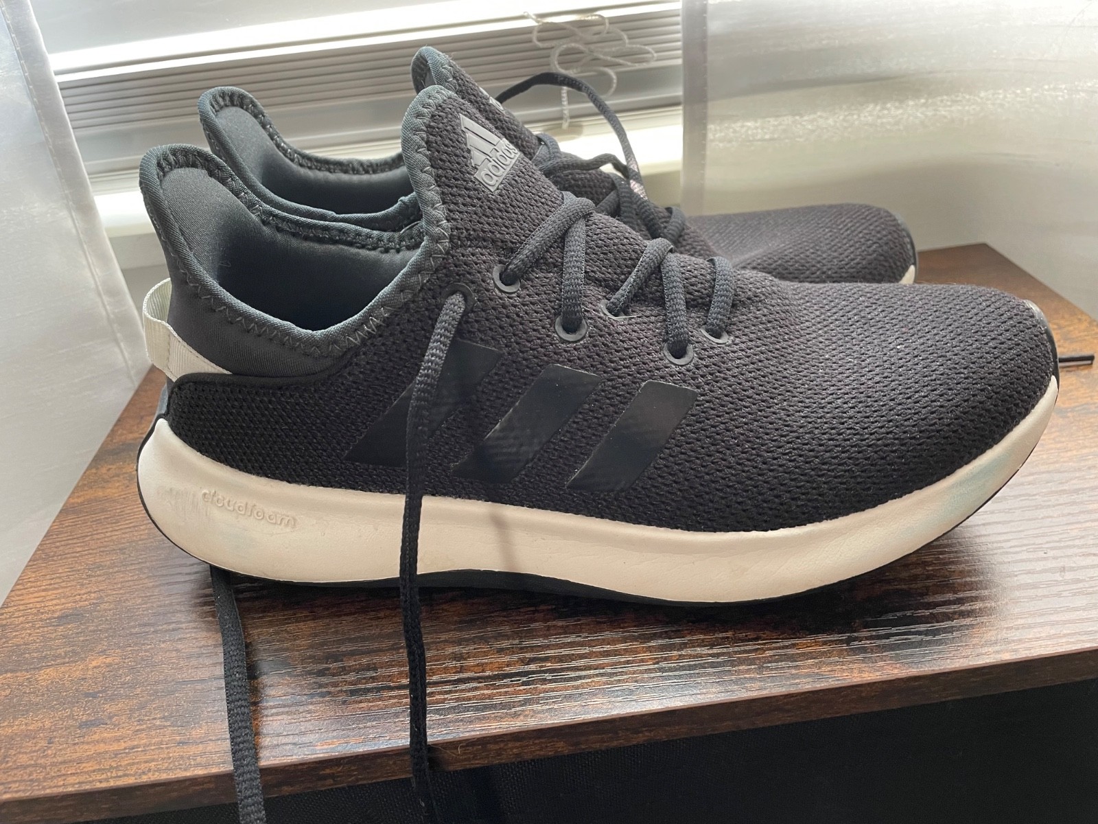 Adidas Cloudfoam Pure Plus Women’s Size 8 Lifestyle Sneakers Black