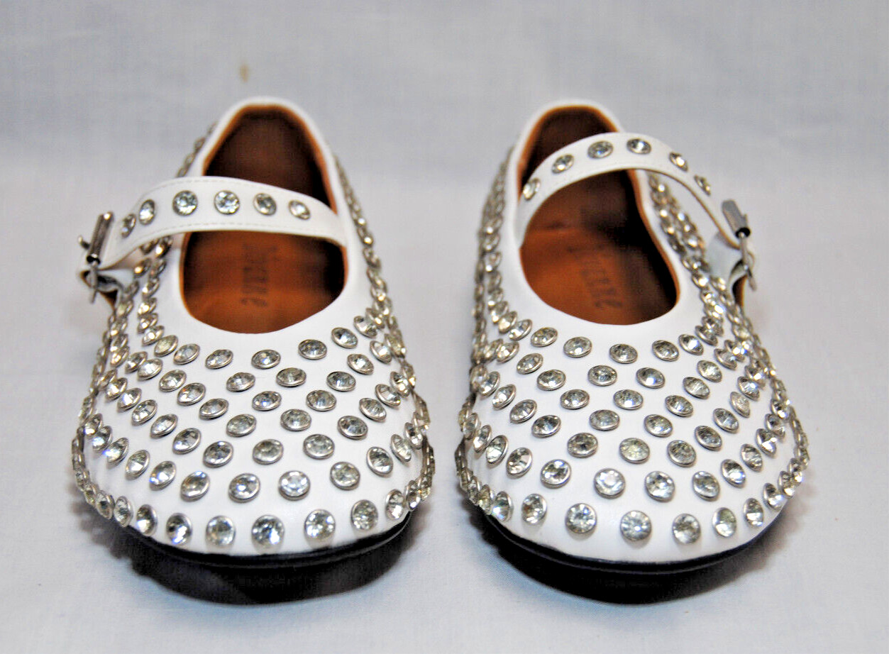 Divanne Womens Rhinestone Ballet Flats Mary Jane Shoes with Buckle Strap T2356
