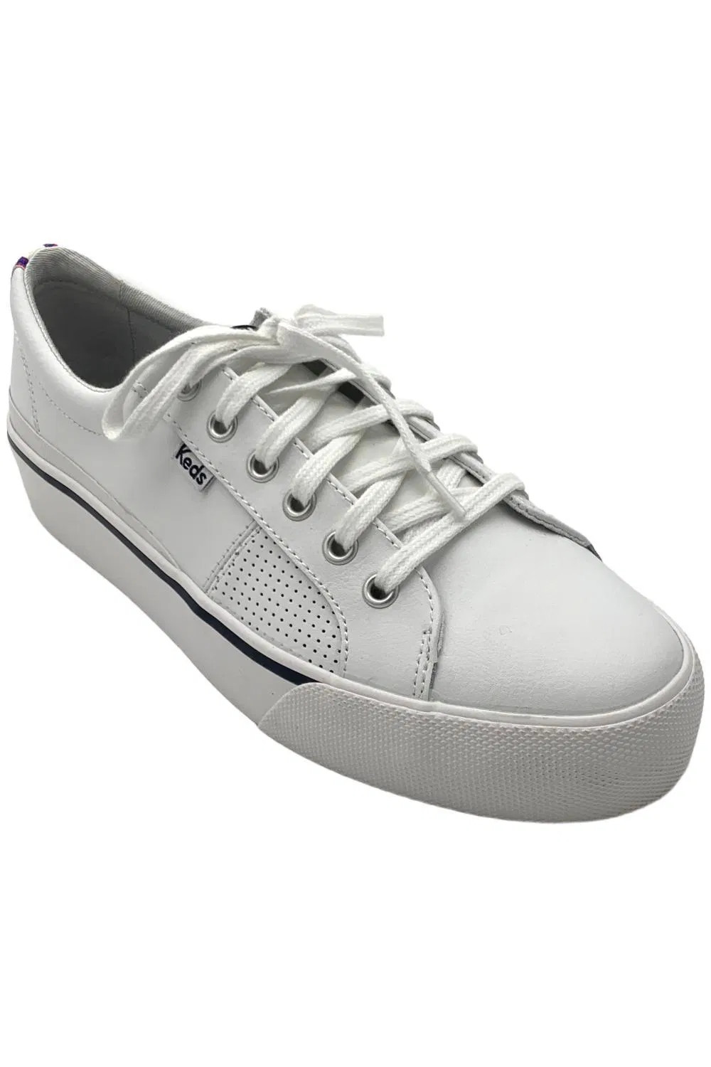 Keds Women’s Jump Kick Duo Leather Lace Up White/Black