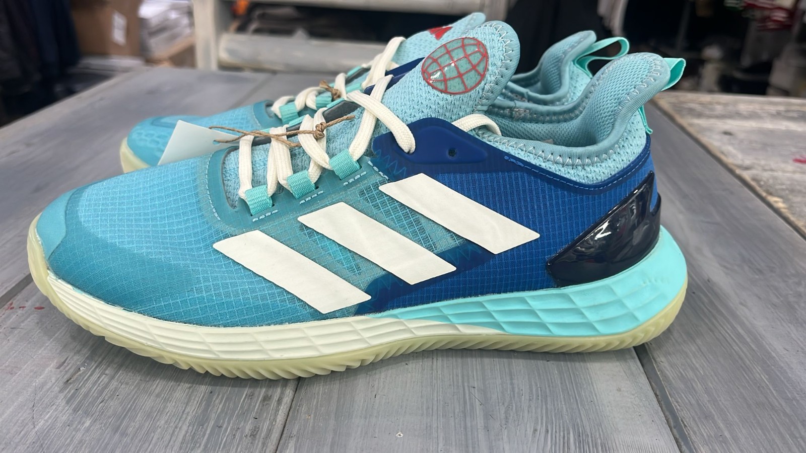 Adidas Adizero Ubersonic Blue Women’s Sneakers Shoe Size Eu 38 2/3 ADM12