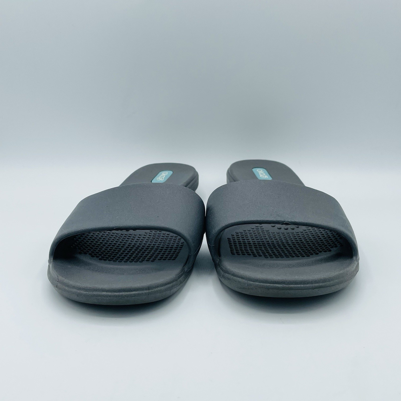 Women’s Size 8.5-9.5 (ML) Oka B Sandals Gray Comfort Heel Beach Made In The USA