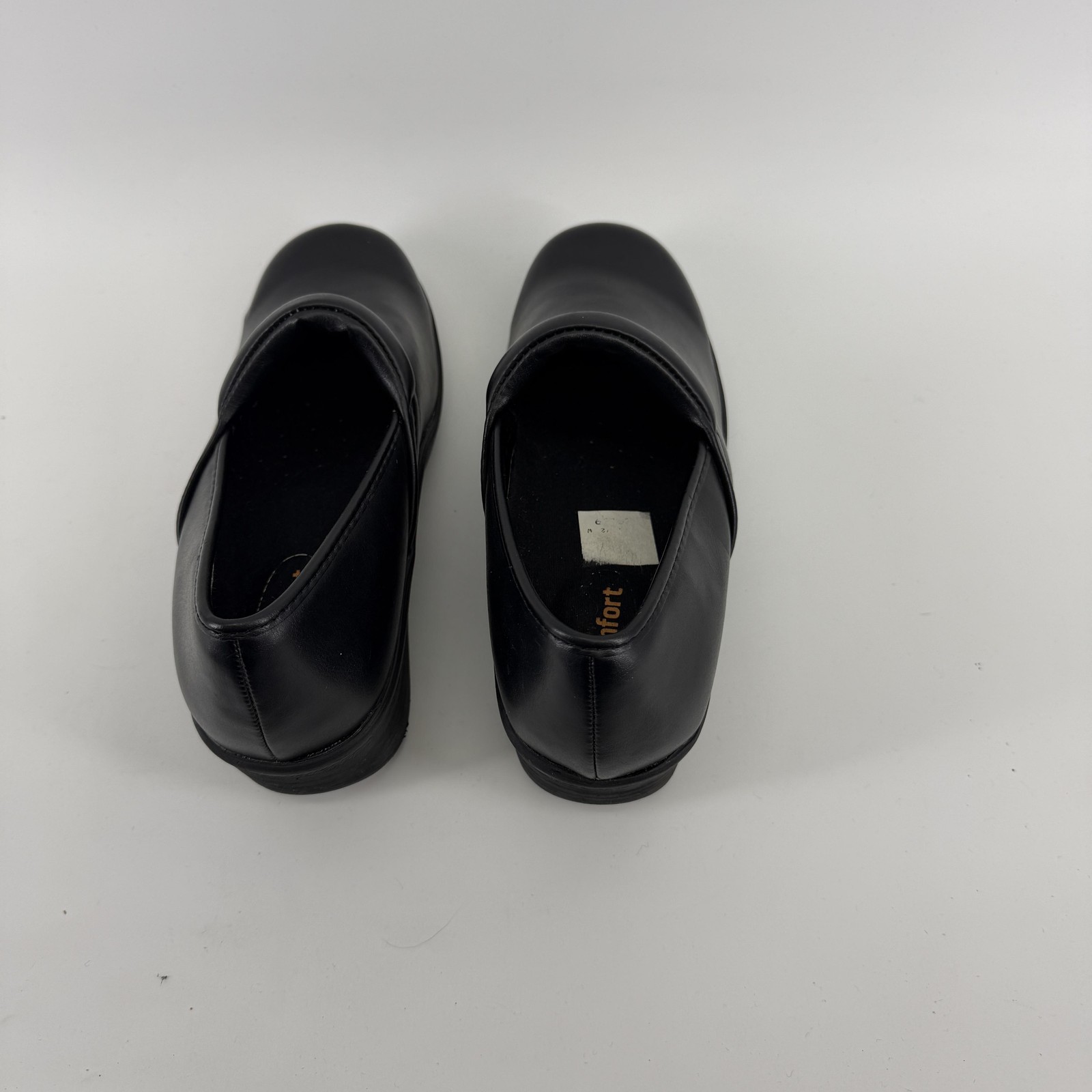 SafeTstep Shoes Womens Size 6.5 Black Workwear Slip On Clogs Non Slip Nursing