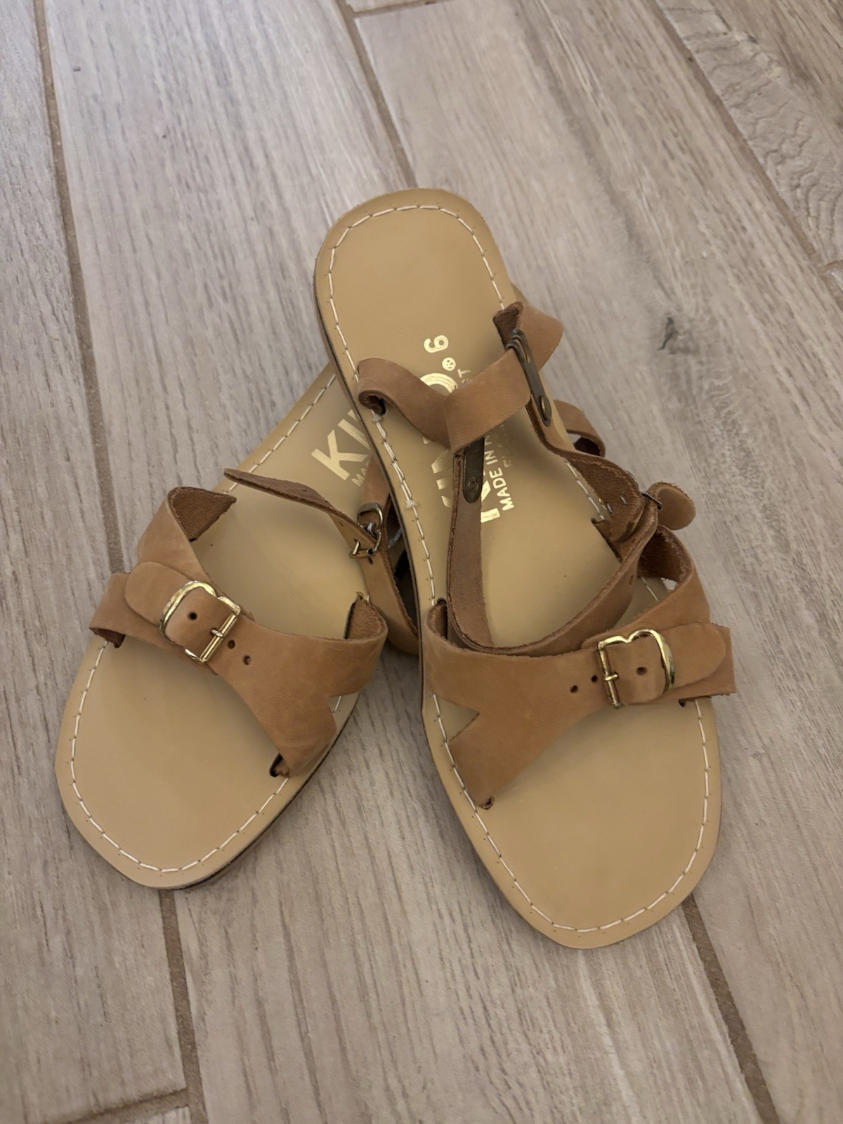 Kino Key West Mercedes Leather Sandals Size 6
