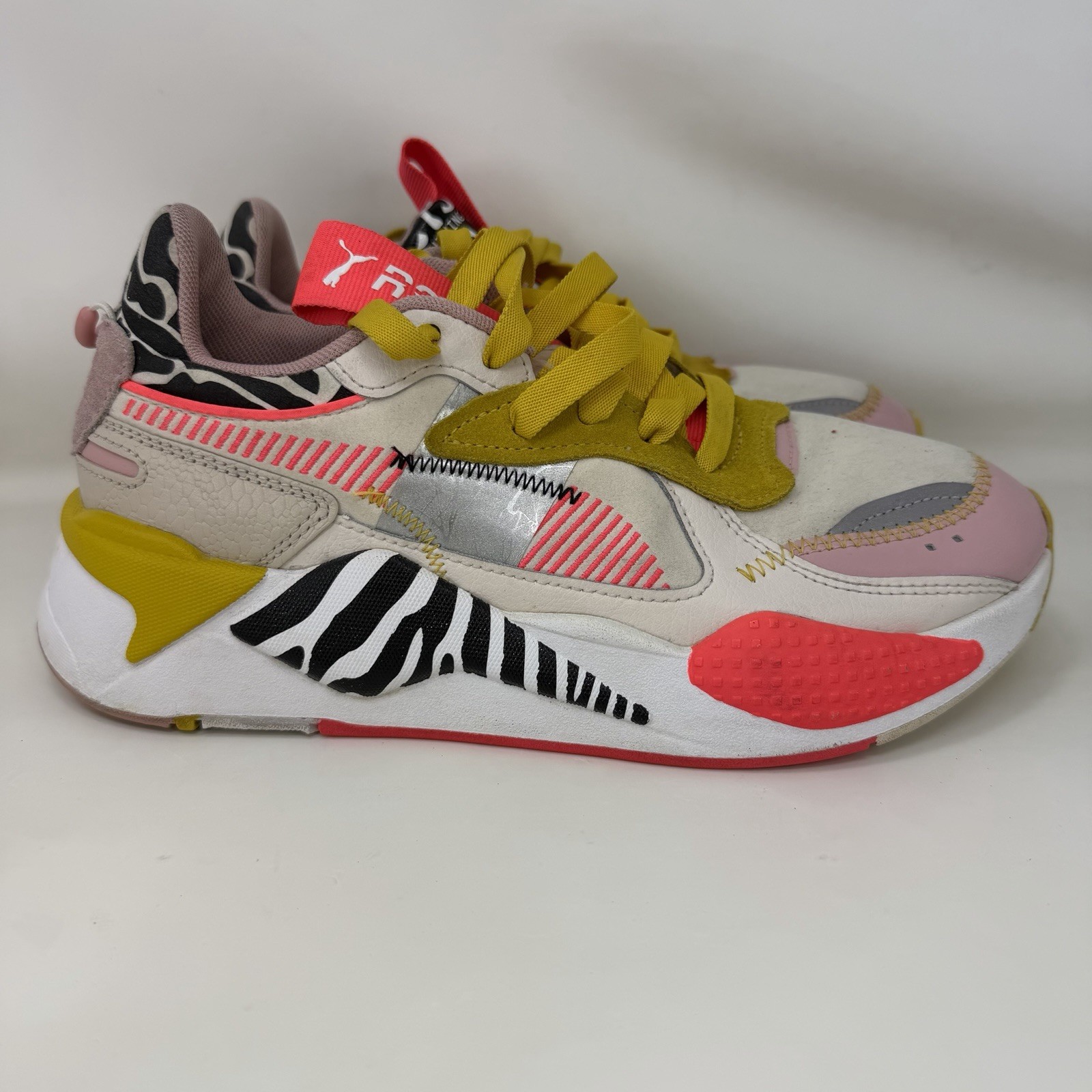 Puma RS-X Unexpected Mix Zebra Athletic Shoes Multicolor Women’s Size 9