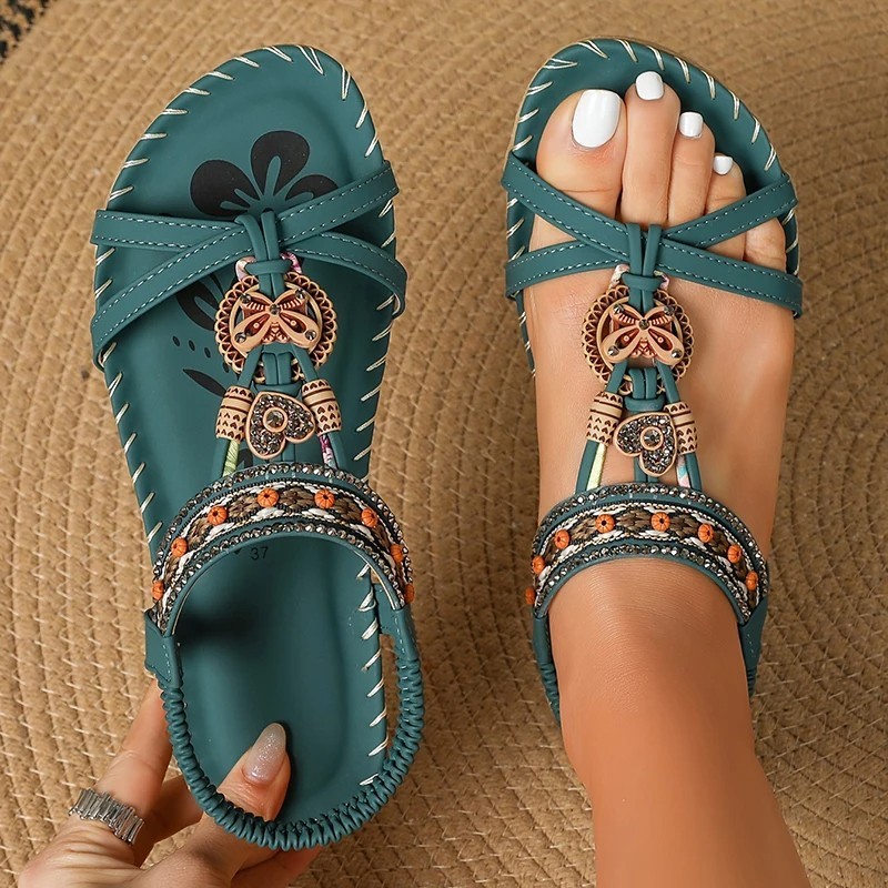 Dressy Flat Women’s Sandals Non-Slip Outdoor Beach Party Summer Casual Gift GF