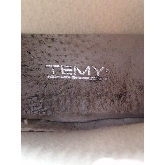 Temy Boots Womens Beige EUR 39 Ankle Leather Shoe Side Zip Stretch Soft Italy