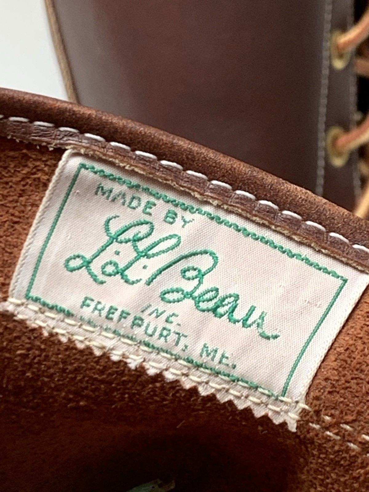 Women’s Size 5 Medium L L BEAN Maine Hunting Boots TALL LACE UP 16″ – NICE !