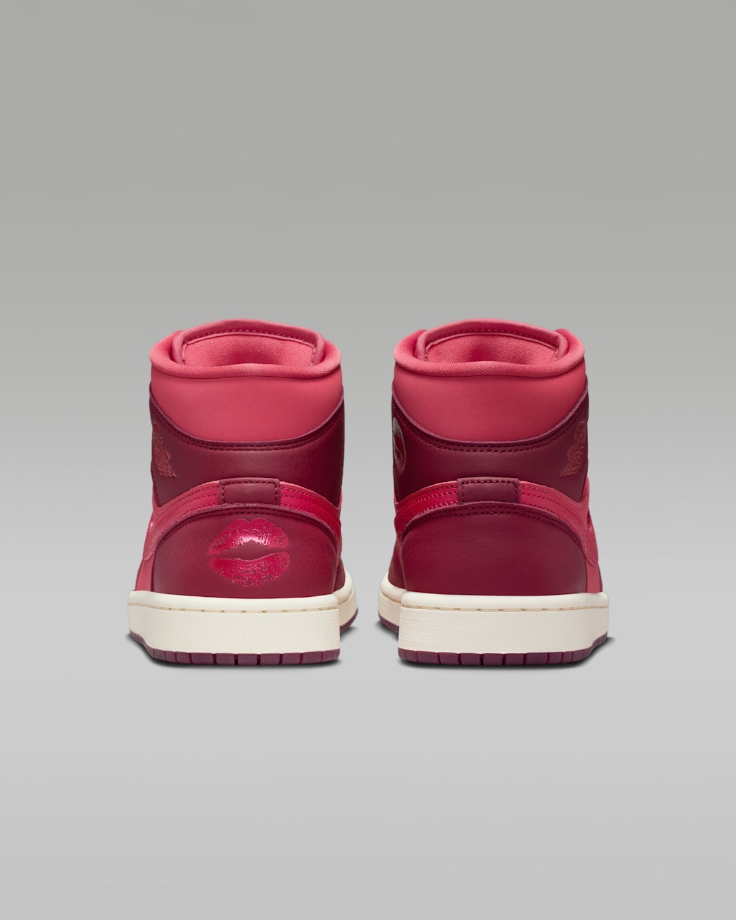 NIKE Women’s Air Jordan 1 Mid SE IB7018-600 Team Red Pueblo Red Pale Ivory