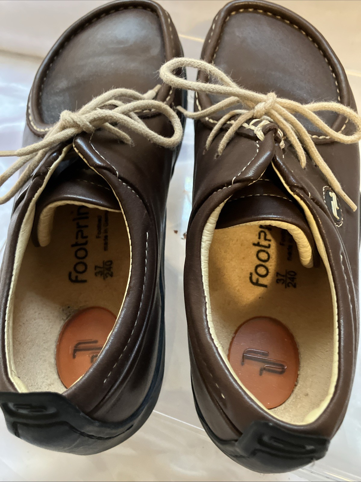 Women’s Birkenstock FootPrints laceup oxford flat Chukka EU 37 US 6-6.5 Germany