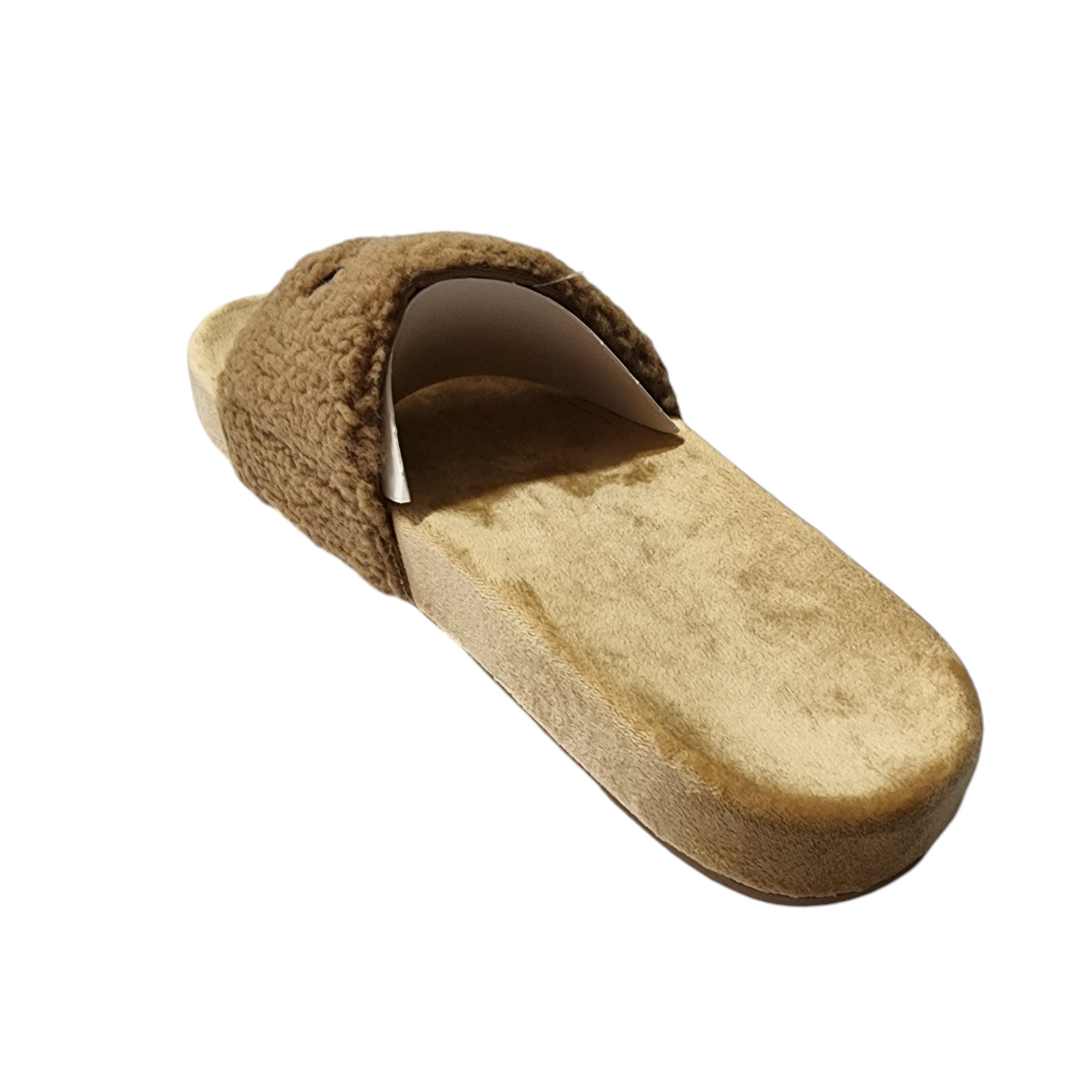 Fila Fuzzy Drifter Women Slide Sandals Brown Size 9