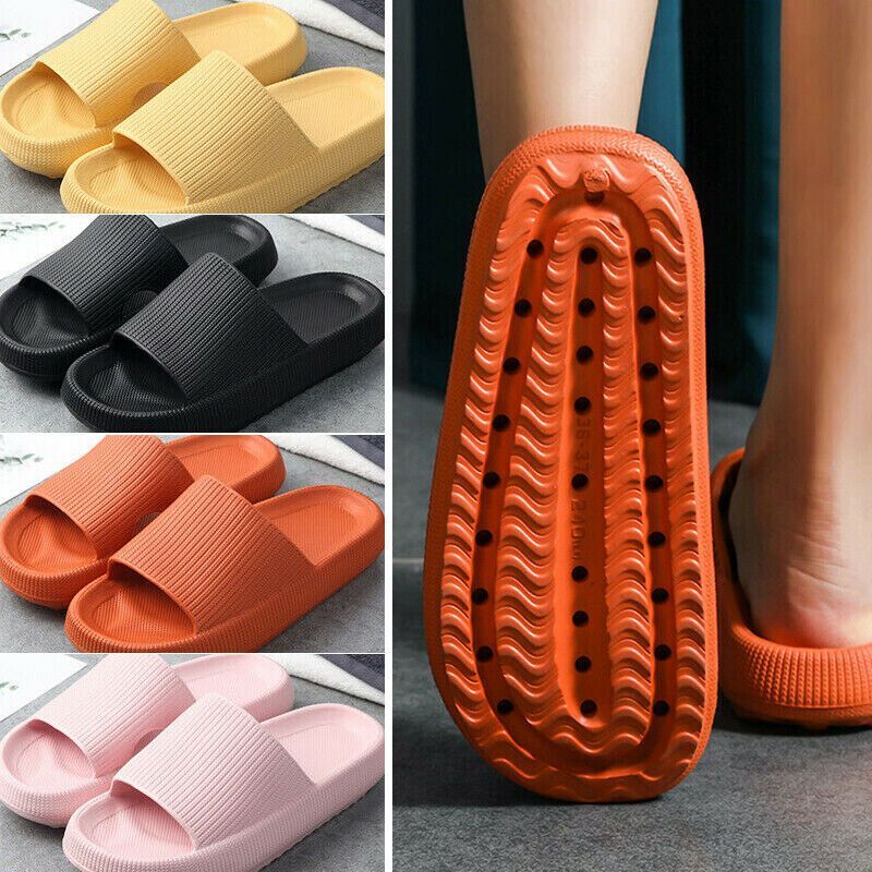 Women PILLOW Slippers Sandals Ultra-Soft Slippers Extra Cloud Shoes Anti-Slip US