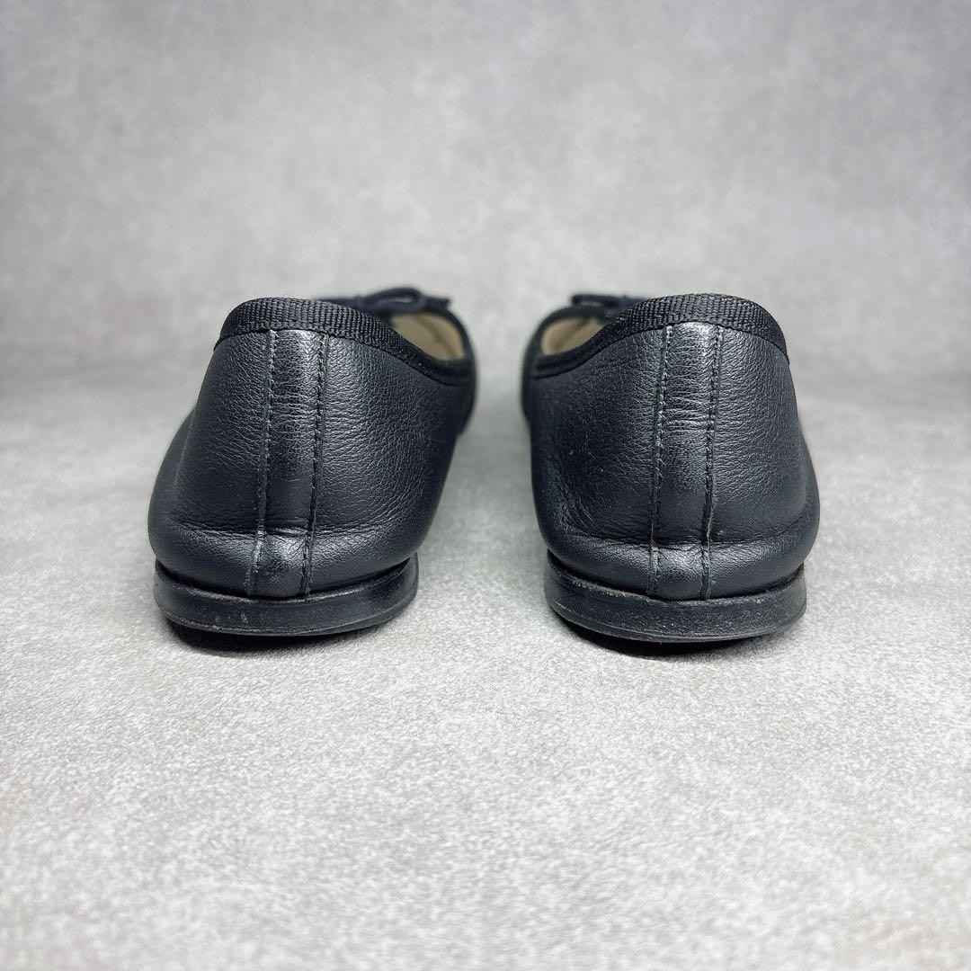 Repetto ballet shoes black flat shoes 37.5 from Japan