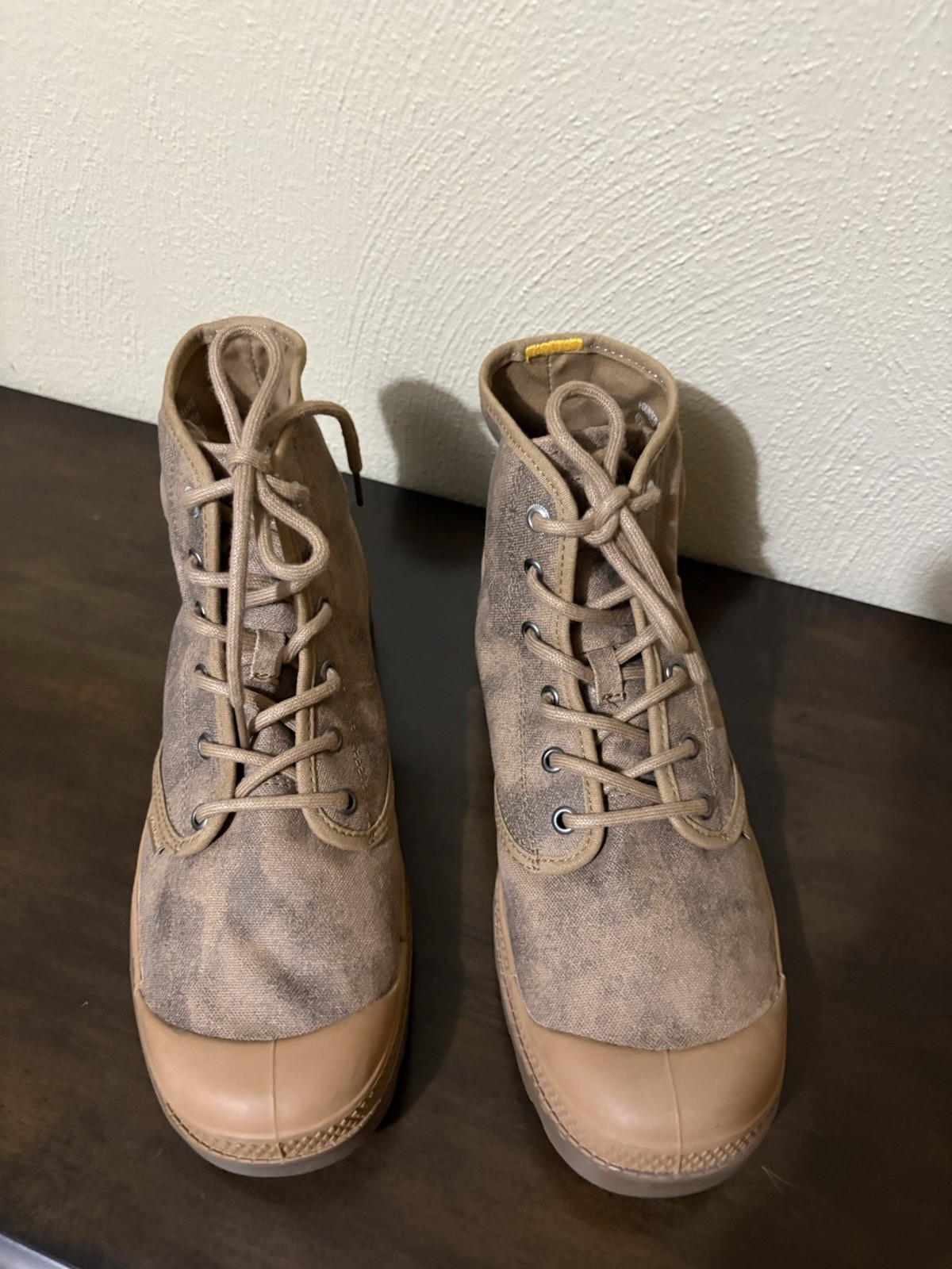Palladium Pampa Hi Canvas Boots Men’s 10 Brown Lace Up New