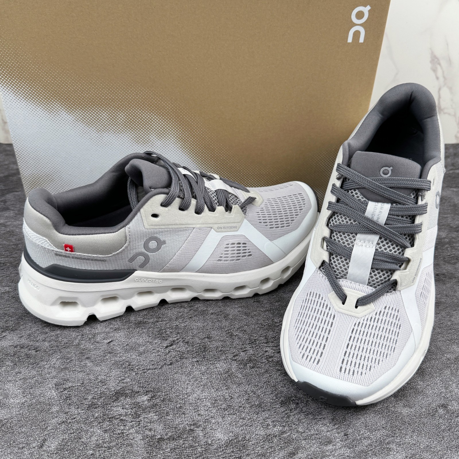 NEW On CLOUDRUNNER 2 Women’s Running Shoes Frost | White US Sizes 7-9