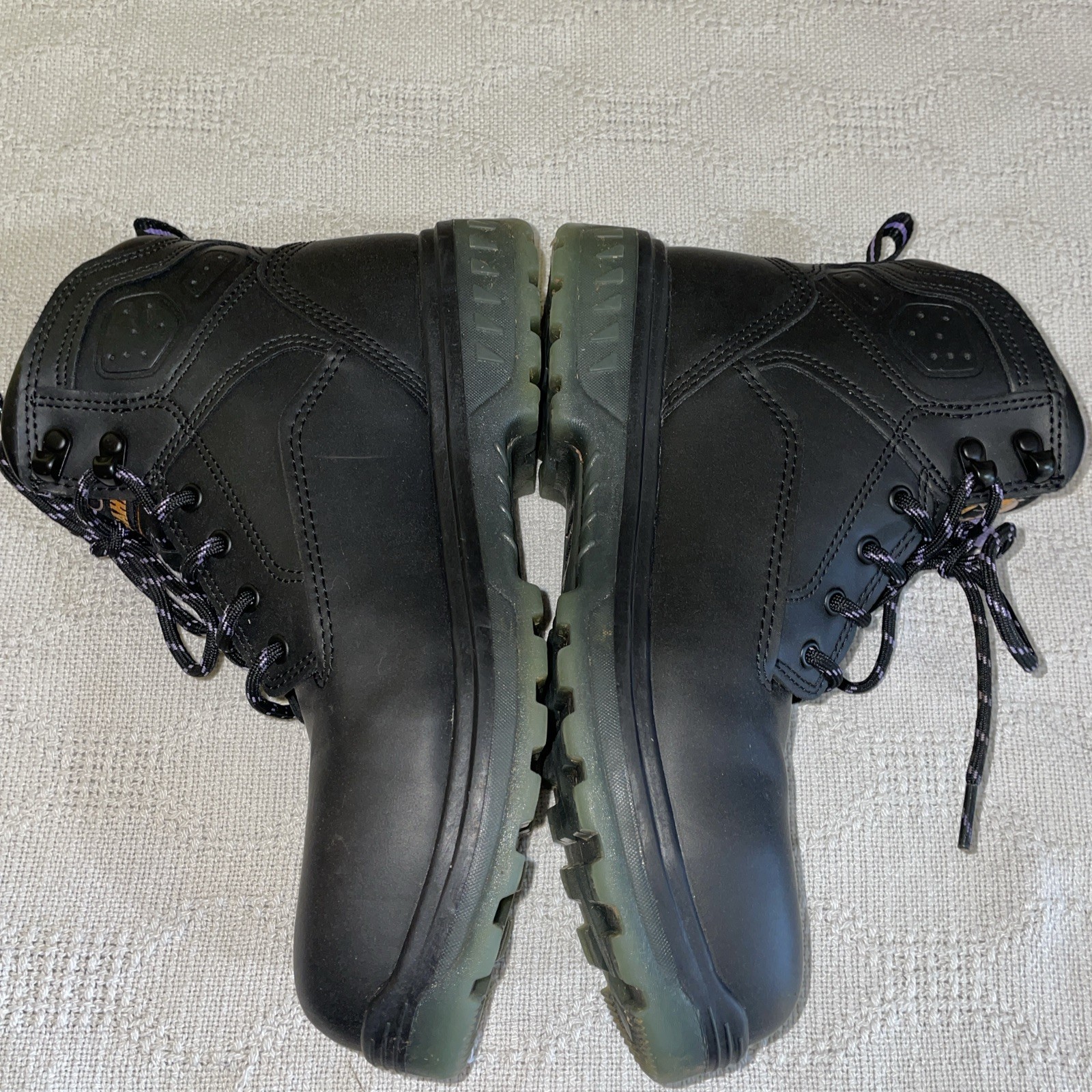 Brahma Women’s Steel Toe Boots Size 8 M Black Leather Workwear Rugged Outdoors