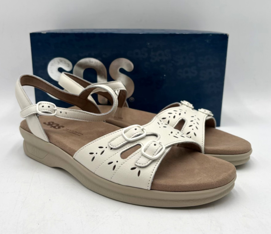 SAS DUO HALO 0087-880 Women’s NEW Quarter Strap Sandal White Multiple Sizes NIB