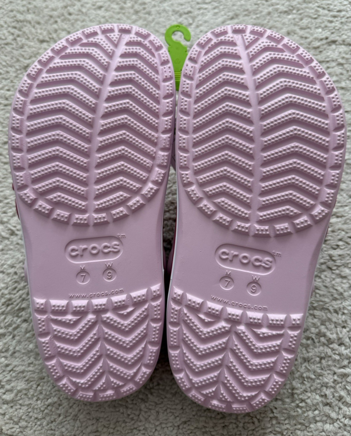 New CROCS Women’s BAYABAND CLOG 205089-6TG PINK SANDALS US W9/M7