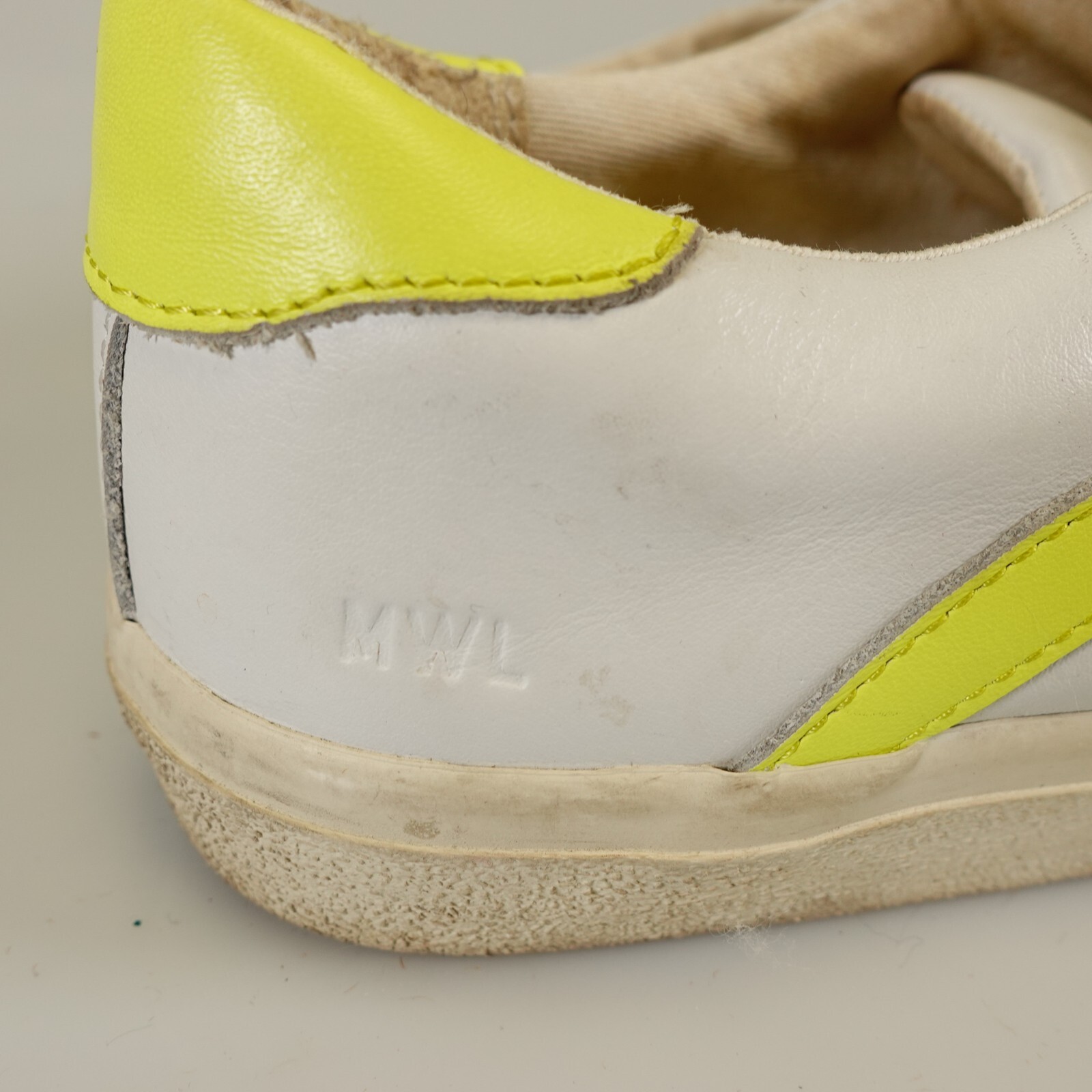 Preppy Neon Madewell Shoes White Leather Ecletic Low Cut Women 8 Mens 6.5