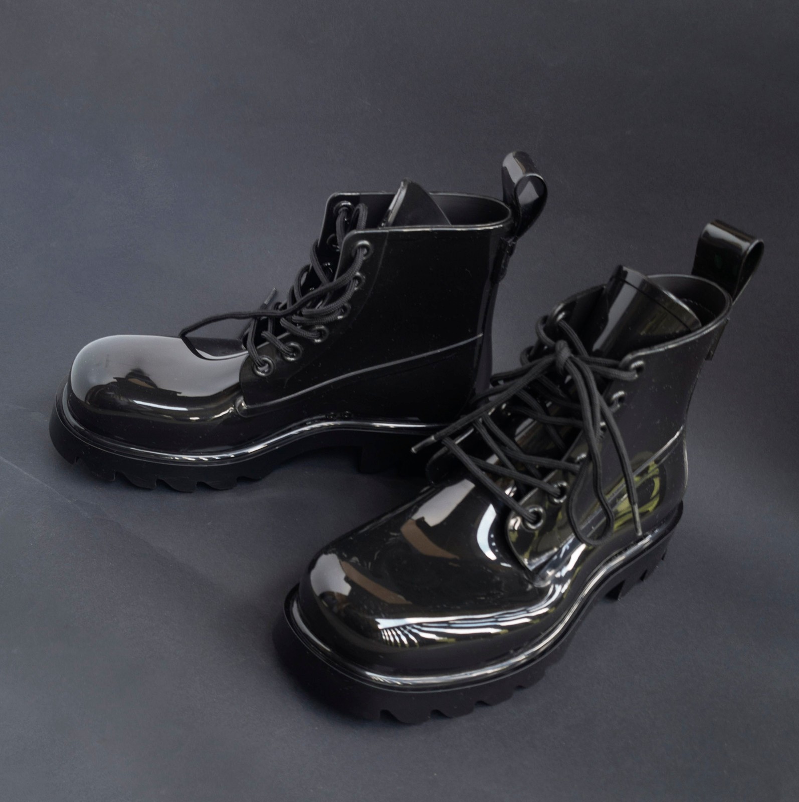 NP~650€ Bottega Veneta rubber boots 37 rubber stride boot black shiny