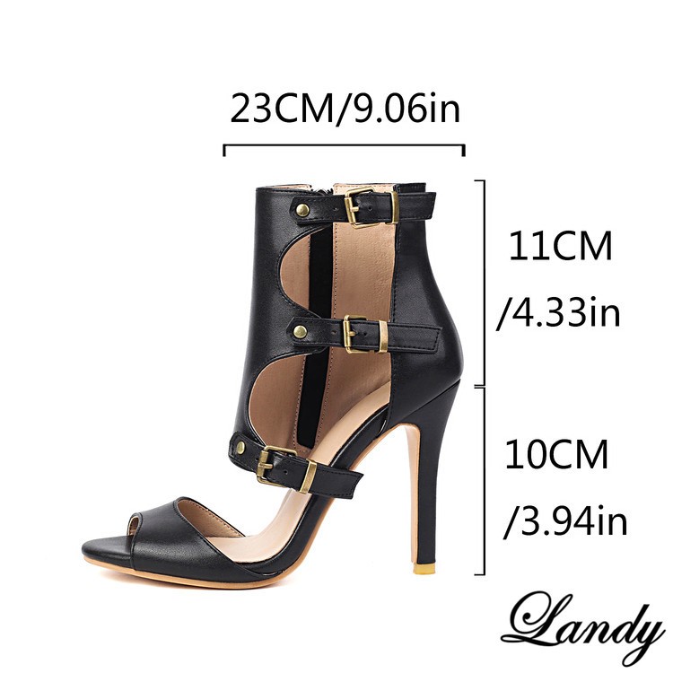 Women’s Roma Gladiator Ankle Boots Summer High Heel Shoes Buckle Sandals Sexy