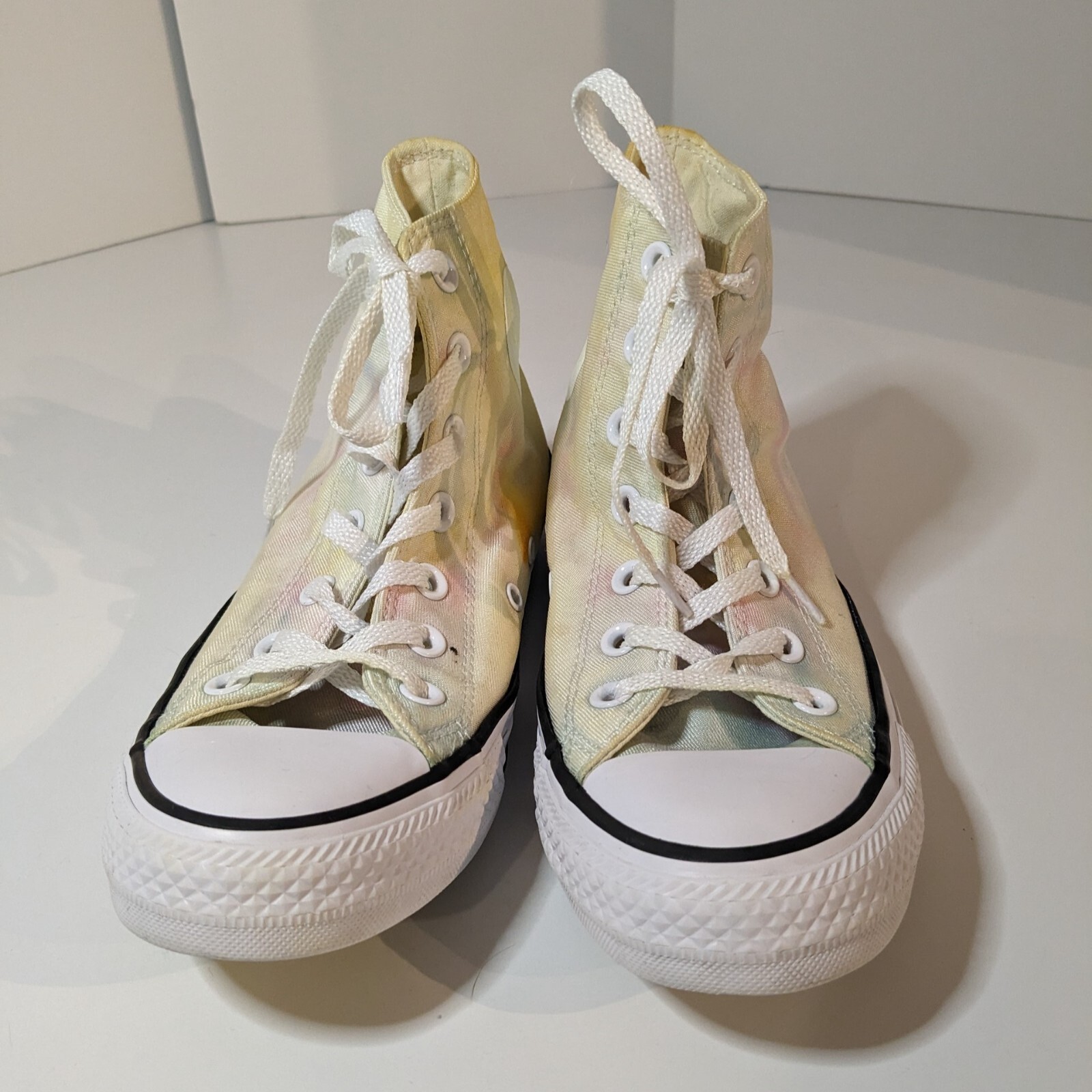 Converse Tie Dye High-Top Pastel Sunburst Light Sneakers Women Size 7, Mens Sz 5