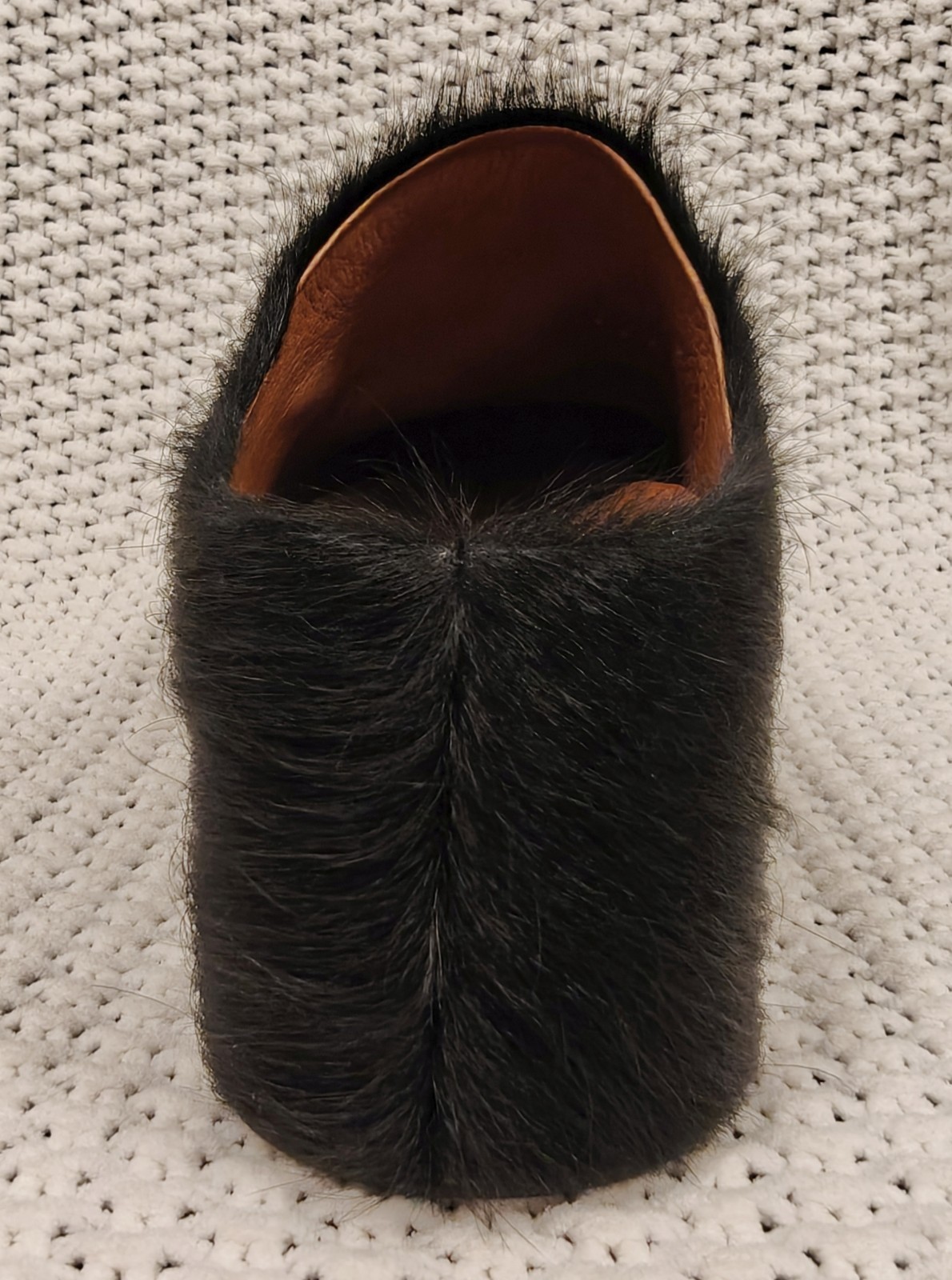 Marni Women’s Black Italian Calf Hair Sabot Slip-On Platform Mule Clog Sz 40