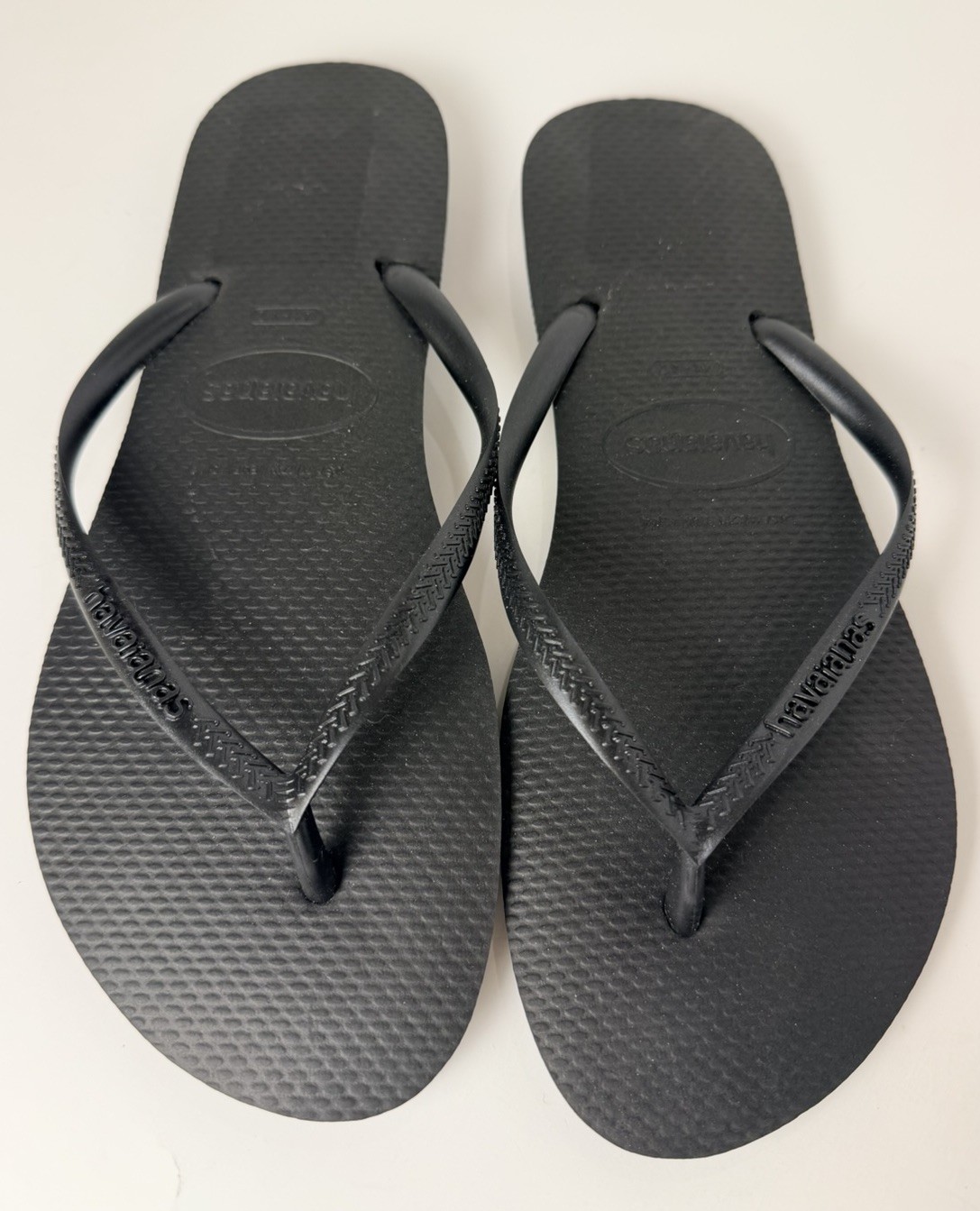 Havaianas Women’s Slim Flip Flop Sandals – Black, US 11/12