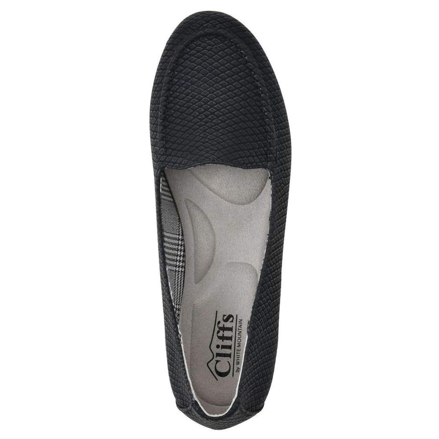 Cliffs by White Mountain Gracefully Flats Women’s Size 7 Black Print Slip On