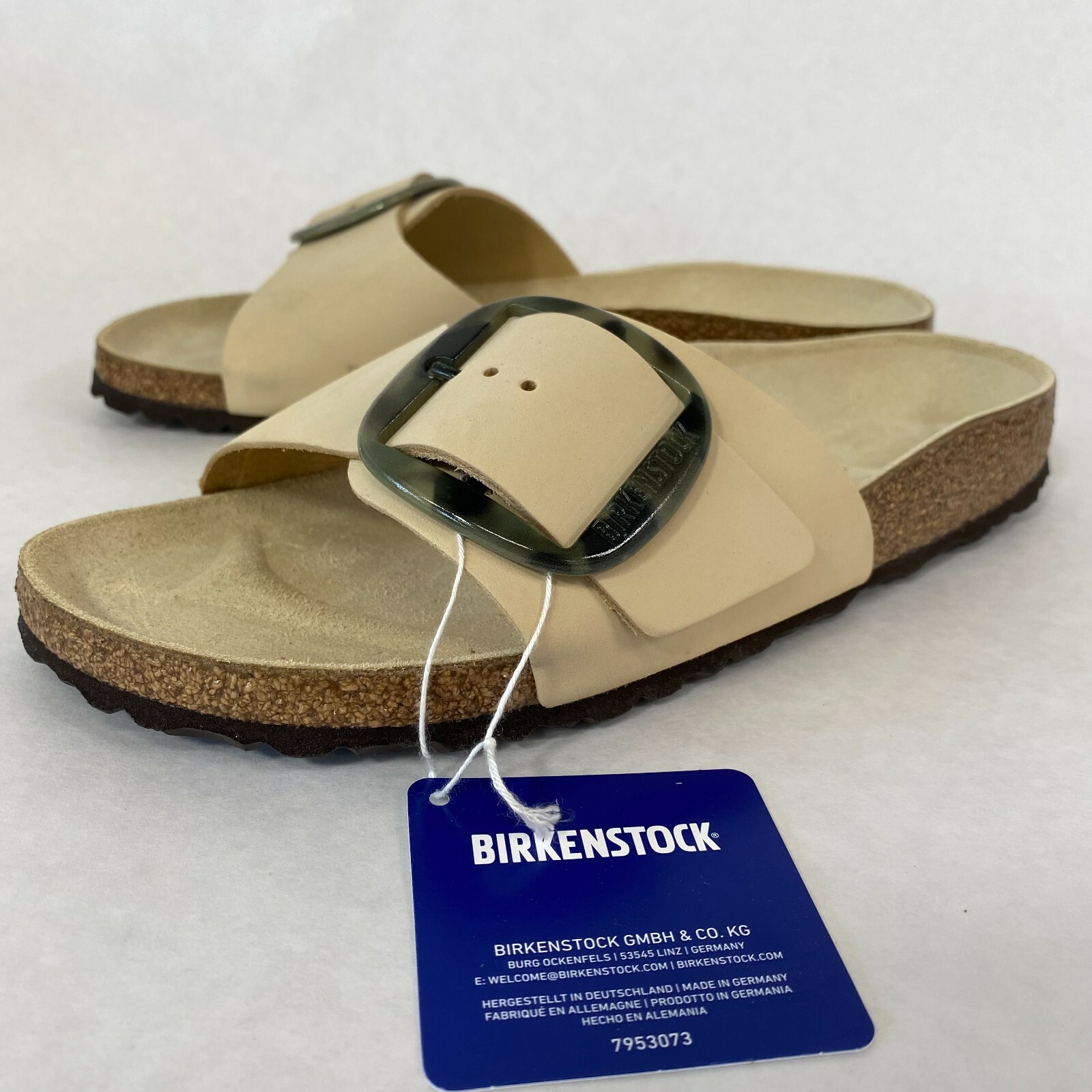 New w/o Box Birkenstock Madrid Big Amplified Buckle Almond Narrow – Select Size