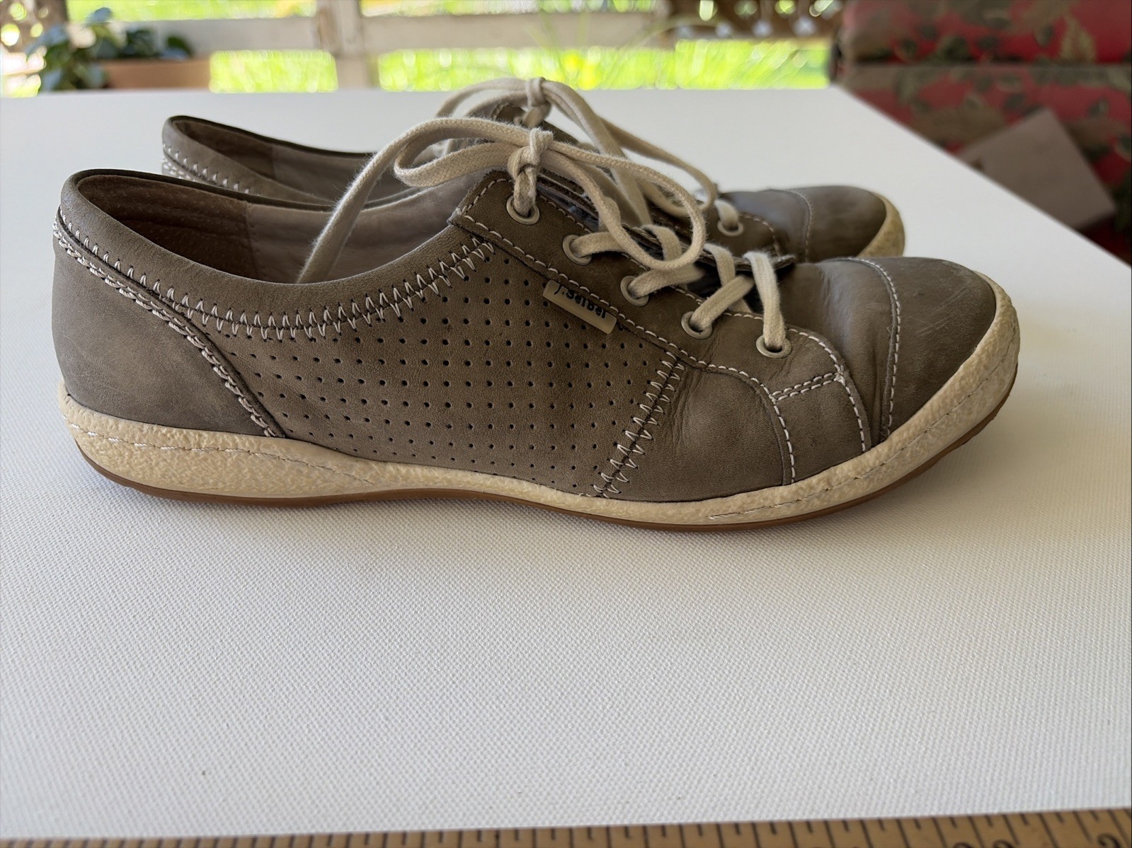 Josef Seibel Women’s Caspian Sneakers Brownish Gray Size EU 39 US 8.5