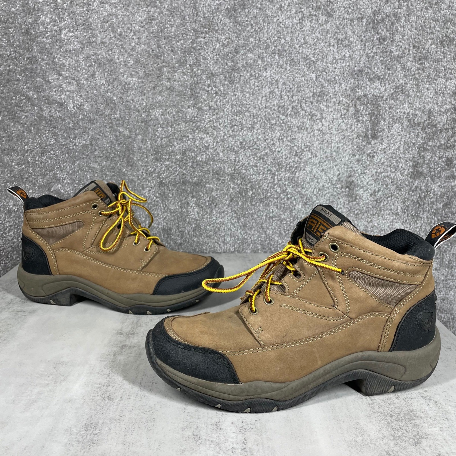 Ariat Terrain Hiking Boots Womens 9 Work Mid Top Lace Up ATS Technology Leather