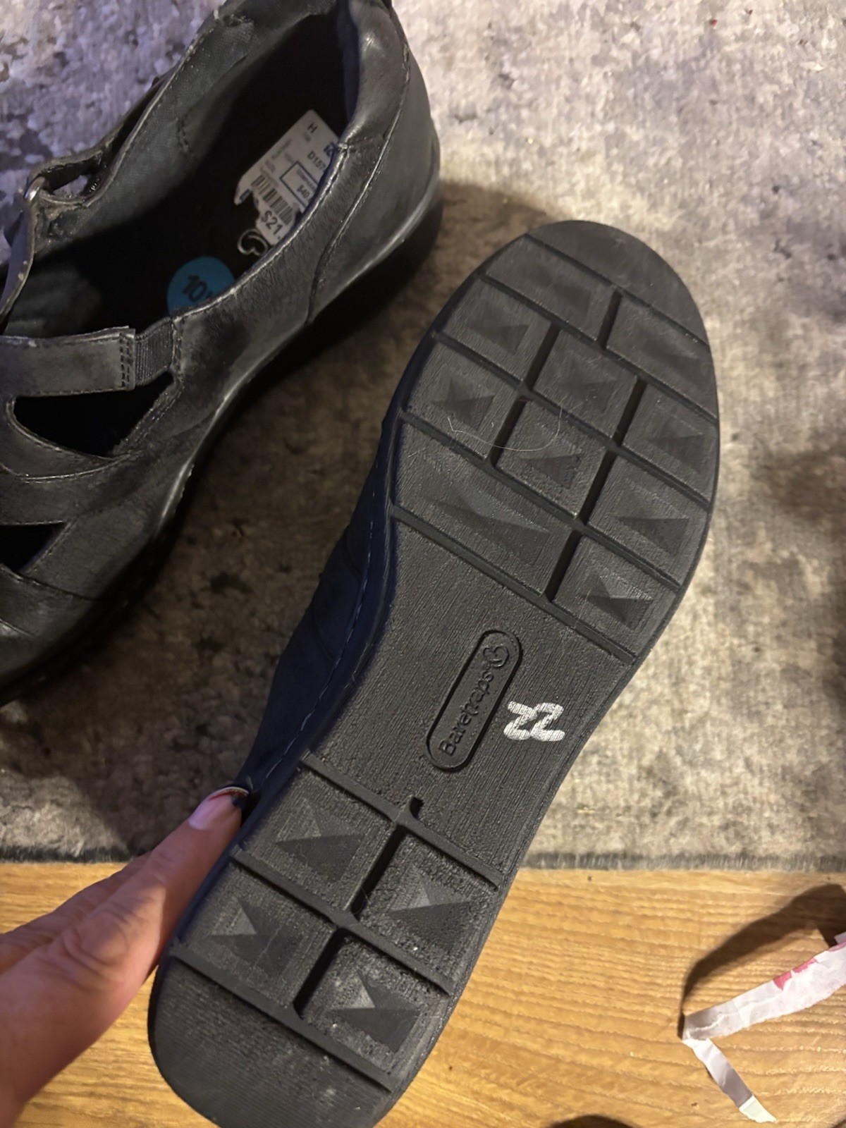 Baretraps Black Ladies Shoes Size 10W