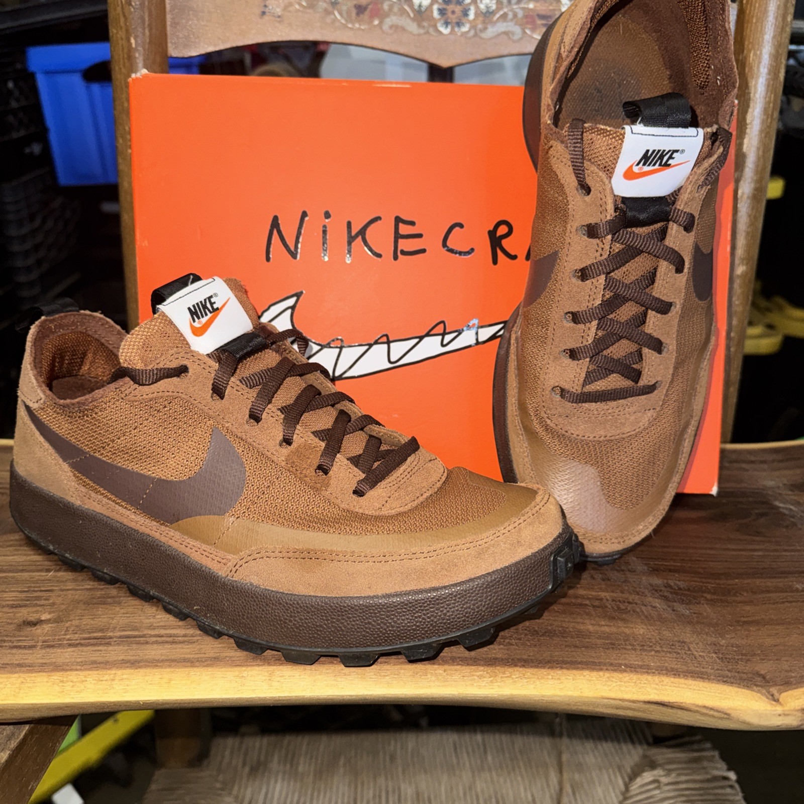 Size 10M/11.5W – Tom Sachs NikeCraft General Purpose Brown DA6672 201