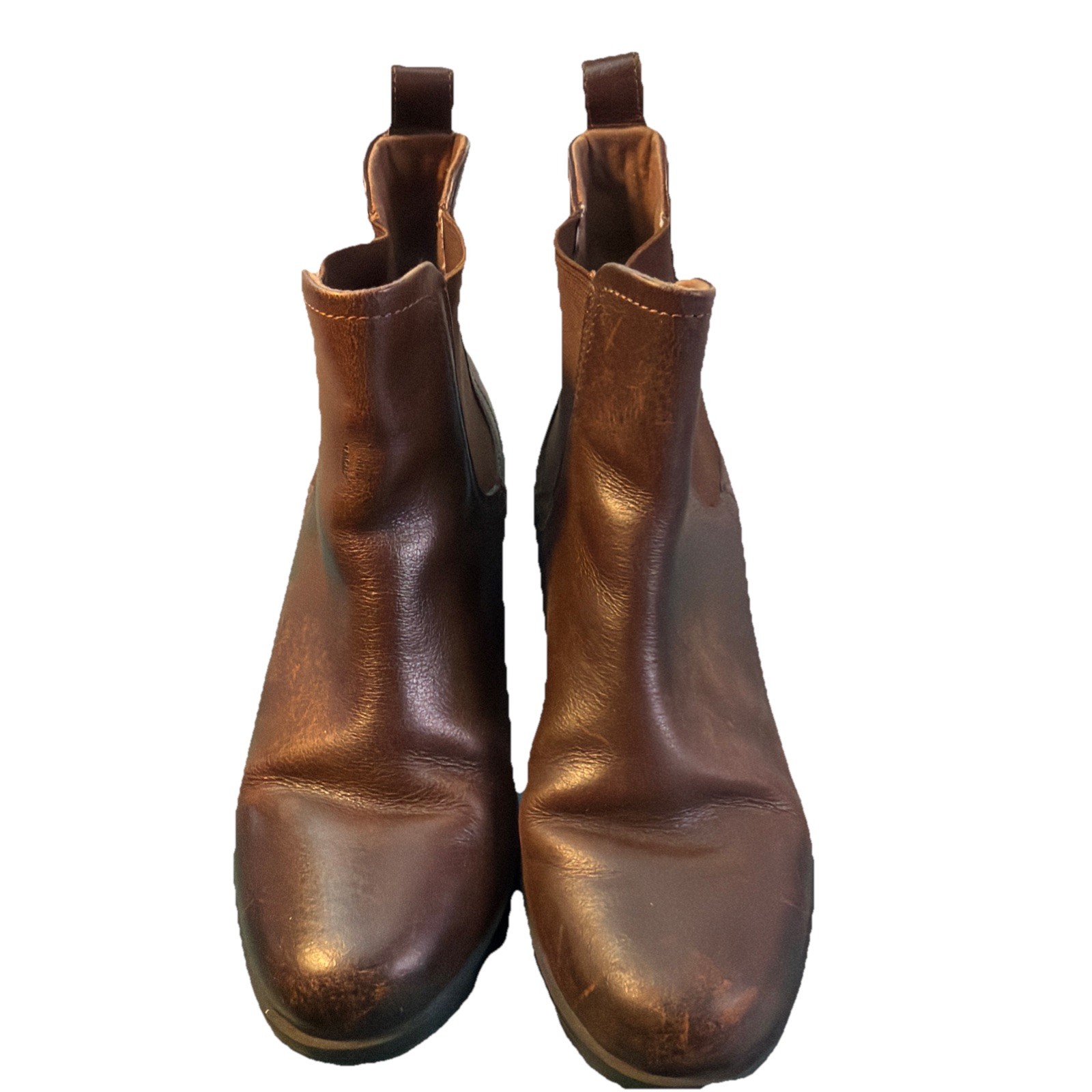 Clarks Mariella Brown Leather Chelsea Boots Womans 8