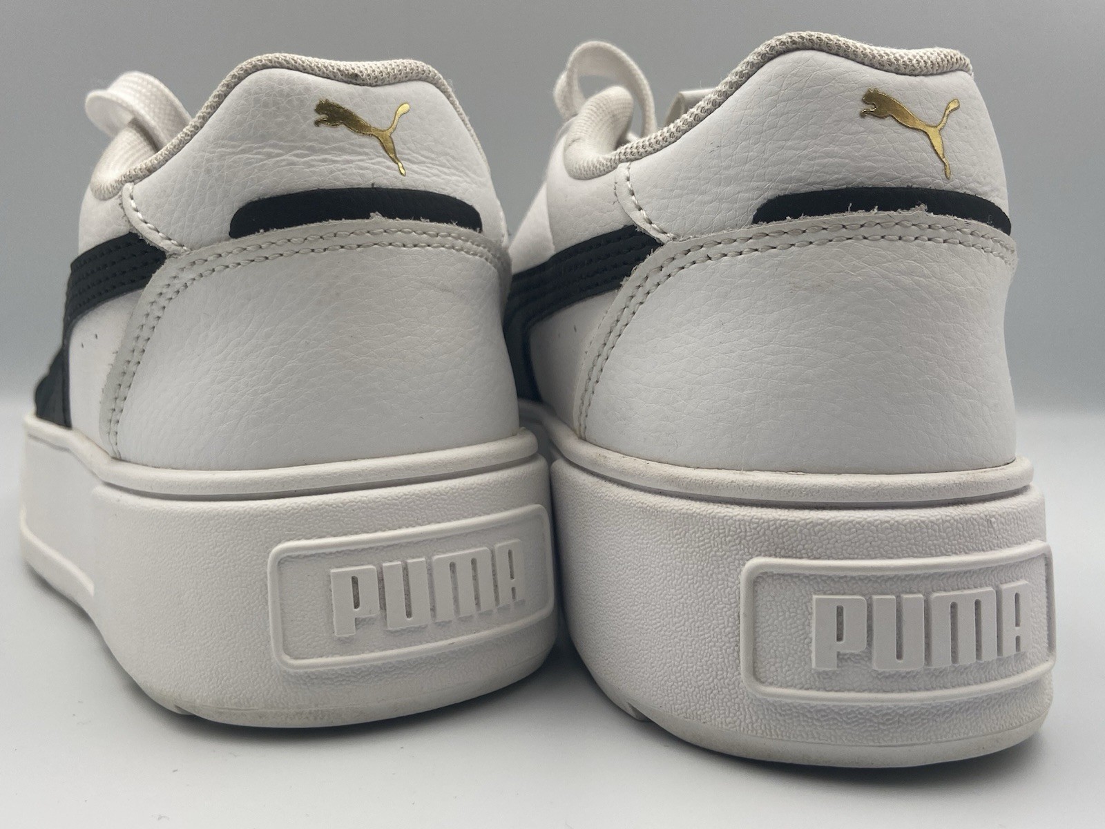Puma Karmen Rebelle Women’s White/Black/Gold Platform Sneakers US 7 – 387212-02