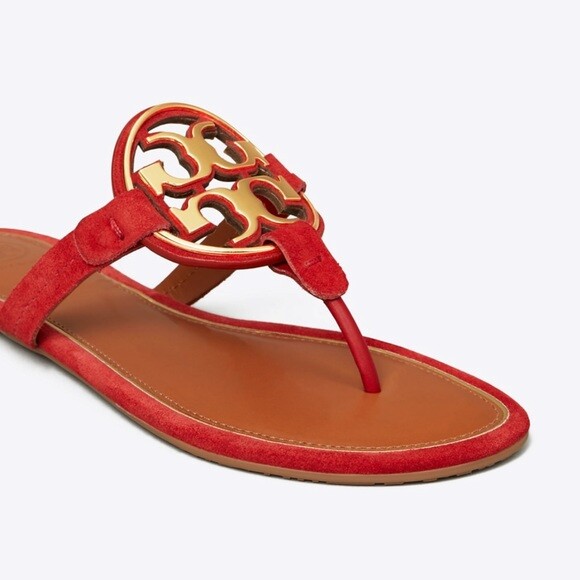 NIB Tory Burch Metal Miller Sandal Black Navy Tan White Pink Green Yellow 6 – 10