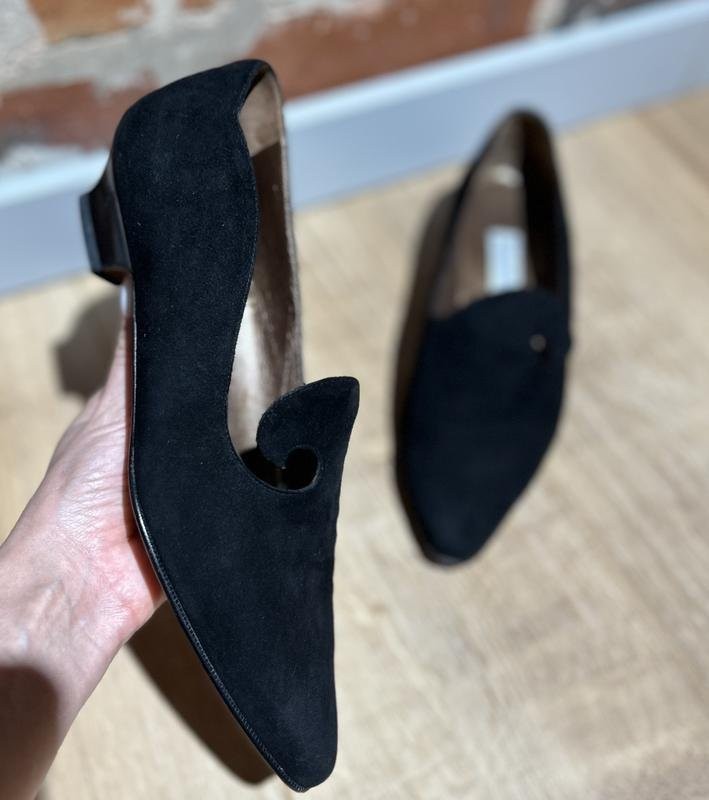 women baldinini heels black suede 37.5