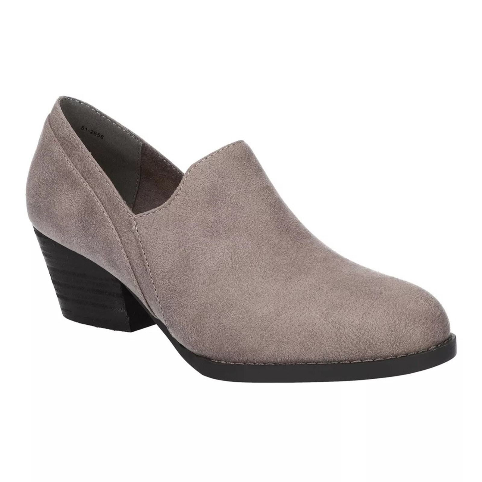 Bella Vita Women Chunky Heel Shootie Booties Nakia Size US 10M Grey Fabric