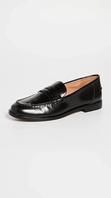 Women’s Madewell Penny Loafer In Leather True Black New Retail $148 SELECT SIZE
